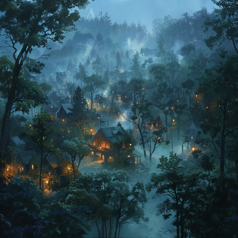 Fog-shrouded village of Nighthollow threatened by spectral wolves