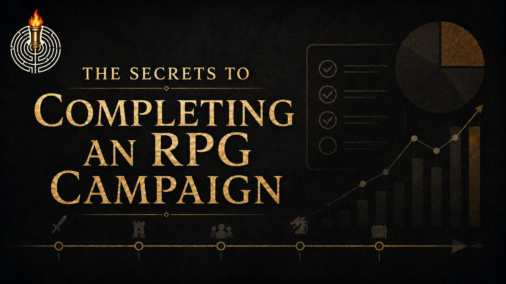 Fantasy adventuring party representing a long-running tabletop campaign